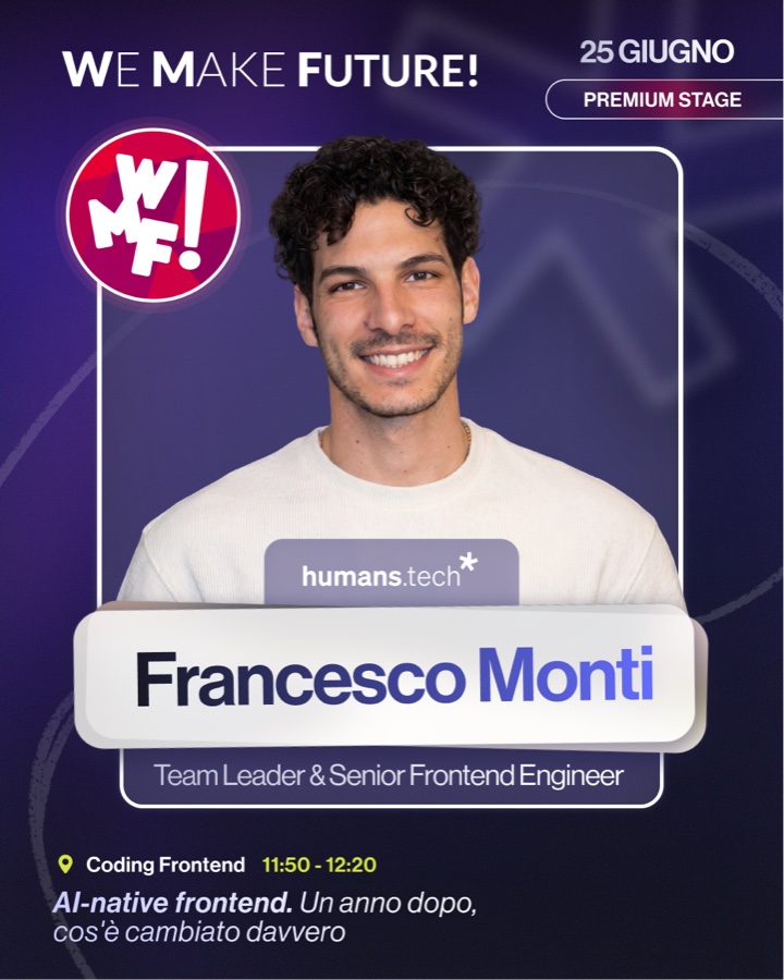 Francesco Monti — AI-native frontend